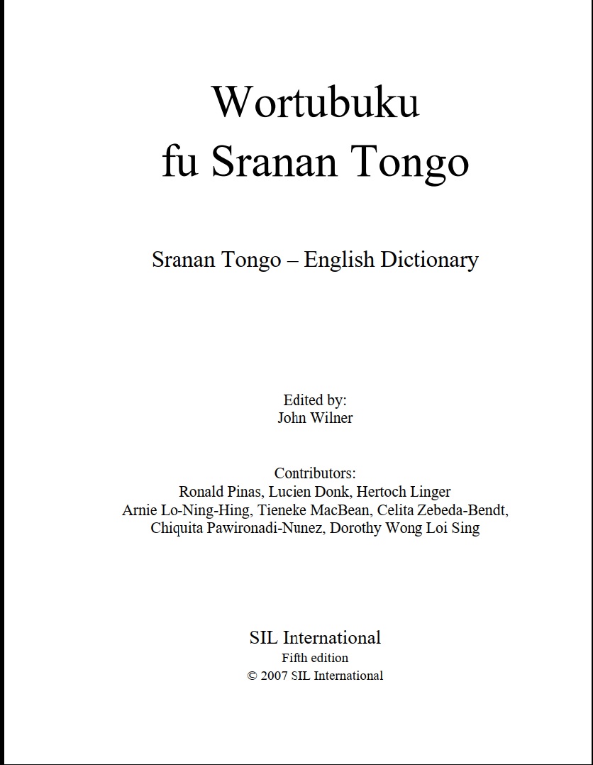 Sranan Tongo - English Dictionary